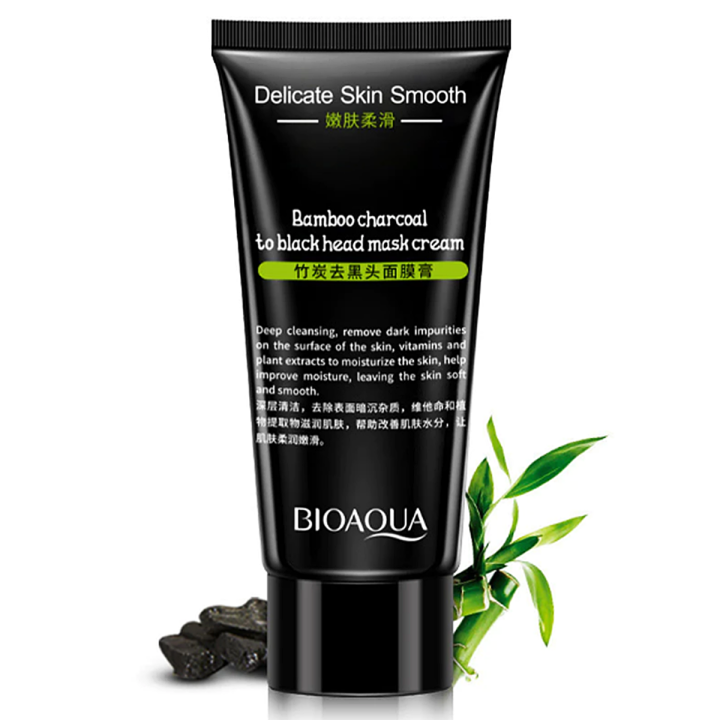 Bioaqua Bamboo Charcoal to Blackhead Mask Cream 60gm