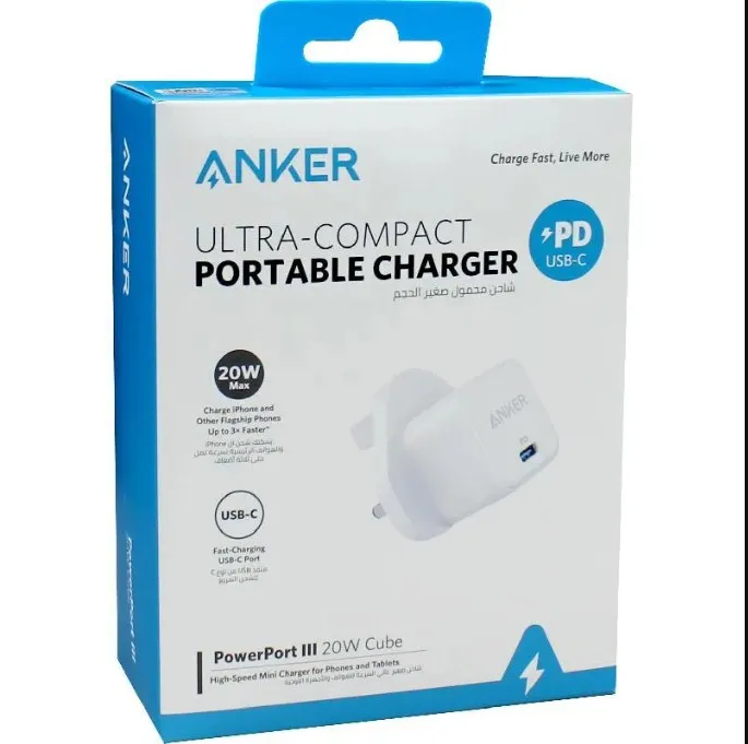 Anker PowerPort III 20W Cube PD- White US Plug