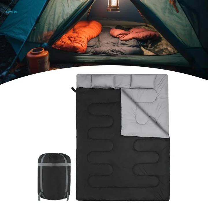 Outdoor%20Double%20Sleeping%20Bag%202%20Person%20Portable%20Warm%20Bag%20for%20Adults%20Mountaineering%20Black%20-%20Image%206