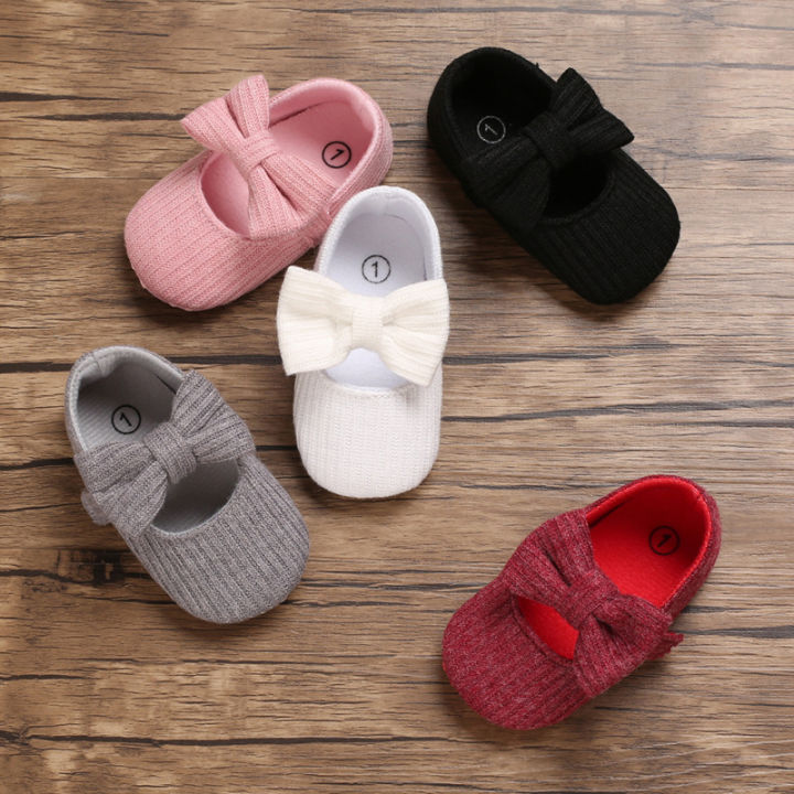 Spring and Autumn Style 0-1 Year Old Walking Soft Sole Knitted Baby Versatile Princess Shoes