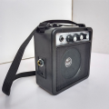1 Piece 5W Mini Guitar Amplifier Amp Speaker with 3.5mm & 6.35mm Inputs 1/4 Inch Output Black ABS with Volume Tone Adjustment Overdrive.