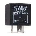 Car 3-pin Electronic LED 12V Flasher Relay for Turn Signal Blinker.