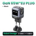 【Uno 65W GaN】UGREEN Uno Robot 65W USB C Charger 65W Mini Nexode Robot 3 Ports GaN Fast Adapter Wall Charger For iPhone 16 15 Max Pro Samsung Galaxy S24+ S24 Ultra/A Tecon Infinix  Note 30 Pro Itel P40+ Realme 8 Pro Galaxy AI Xiaomi 15 14 Pro Redmi K70 60. 