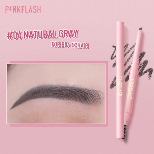 PFE09 – PINKFLASH Waterproof Auto Eyebrow Pencil #04 Natural Gray