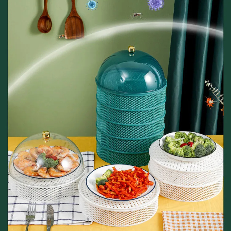 vegetable cover Dining Table Food Cover kitchen shelf 5 layer