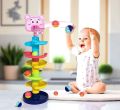 5 leyer brop bascket ball toy tor kids- multi color. 