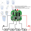 4S 12A 14.8V Lithium Battery Charger Protection Board BMS Module for 4 Piece 18650 Li-ion Battery Cell Charging 14.8V - 16.8V.