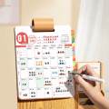 2024 Desk Calendar with Pen Holder Desktop Decoration with to Do List Page Storage Schedule. 