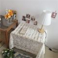 Lace tablecloth ins wind white bedside rib frame coffee table with cover cloth small fresh square manufacturers wholesale.