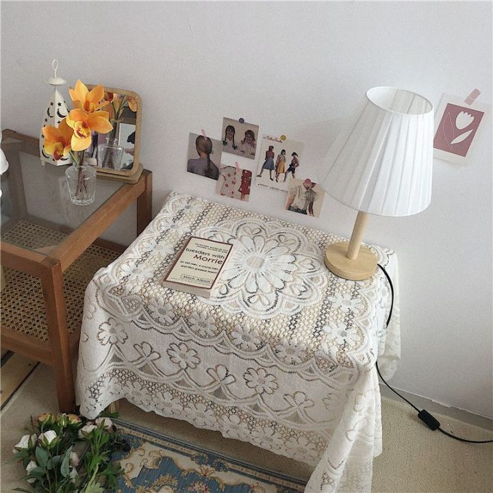 Lace%20tablecloth%20ins%20wind%20white%20bedside%20rib%20frame%20coffee%20table%20with%20cover%20cloth%20small%20fresh%20square%20manufacturers%20wholesale%20-%20Image%202