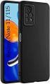 Xiaomi Redmi Note 11 4G Premium Silicone Matte Soft Phone Case - Black - Phone Back Cover.