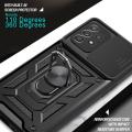 PKCASE Slide Camera Lens Case for Xiaomi Redmi Note 9 10 11 11S 12 Pro Max Grade Bumpers Armor Ring Cover For Mi 11 12 12X 12C.