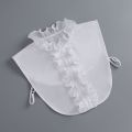 Alien Korean Stand Collar for Women Shirt Front Ties Detachable Collar Stand Dress Sweater False Collar Girls Fuax Cols Accessory. 