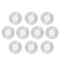 10/50PCS Round Glass Table Top Bumpers Furniture Transparent Silicone Table Pads Soft Non Adhesive Anti Slip Rubber Suction Pad. 
