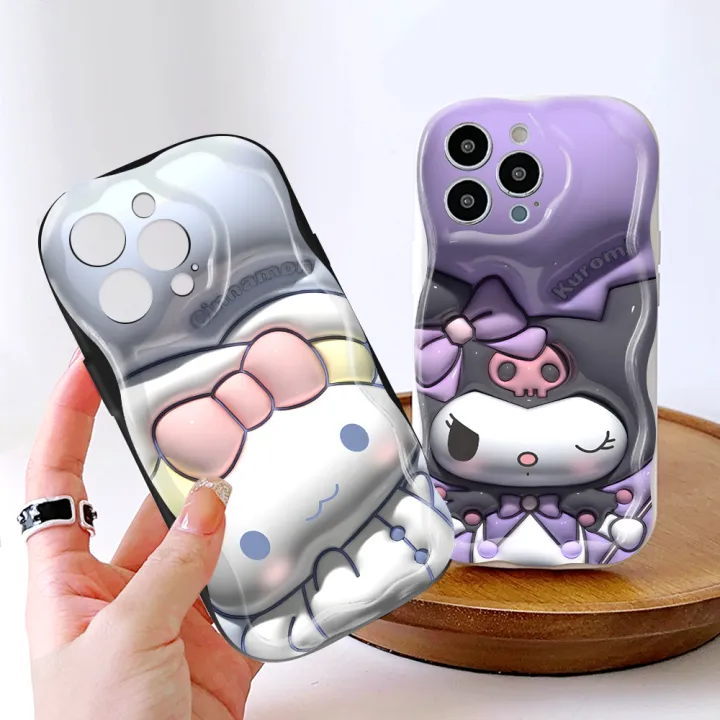 Hontinga%20for%20Samsung%20A32%204G%20Back%20Cover%203D%20Kuromi%20Melody%20Print%20Cream%20Texture%20Phone%20Case%20Wavy%20Edge%20Soft%20Silicone%20Cover%20-%20Image%203