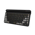A4tech Fstyler FBK30 Multi-Mode Wireless Keyboard - 2.4G & Bluetooth Connection - Mobile/Tablets Stand - Round Keycaps - Compact Size - Compatible with Windows / Mac / iOS / Android - Blackcurrent. 