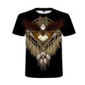 Ordinary casual bohemian style men's t-shirt 3D stretch Indian design couple streetwear t-shirt fashion clothing. 