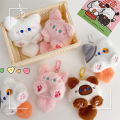 Squeak Long Tailed Cat Plush Keychain Cute Soft Stuffed Cat Keyring Bag Ornaments Kawaii Cat Plush Doll Keyring Huiye. 