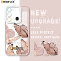 AMORVOR for Tecno Spark 8C Spark Go 2022 Back Cover Cartoon Butterfly Crystal Phone Cover Camera Protection Transparent TPU Soft Case. 