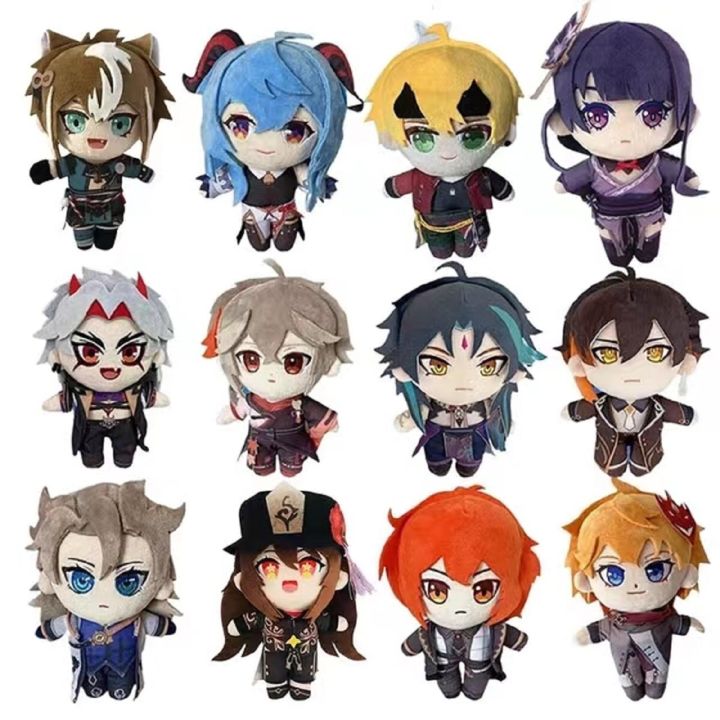 Genshin Impact Plush Doll Albedo Xiao Hu Tao Kazuha Zhongli Venti Ganyu Tartaglia Klee Anime Plushie Kawaii Cute Kids Gift 20cm