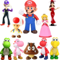 Super Mario Bros Game Cartoon Dolls Model Princess Peach Donkey Kong Luigi Yoshi Ation Figure Toys Collectible For Children Gift. 