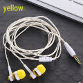 High Quality Wired Earphone Brand New Stereo In-Ear 3.5mm Metal Weave Cable Earphone Headset For Laptop Smartphone Gifts Headpho. 