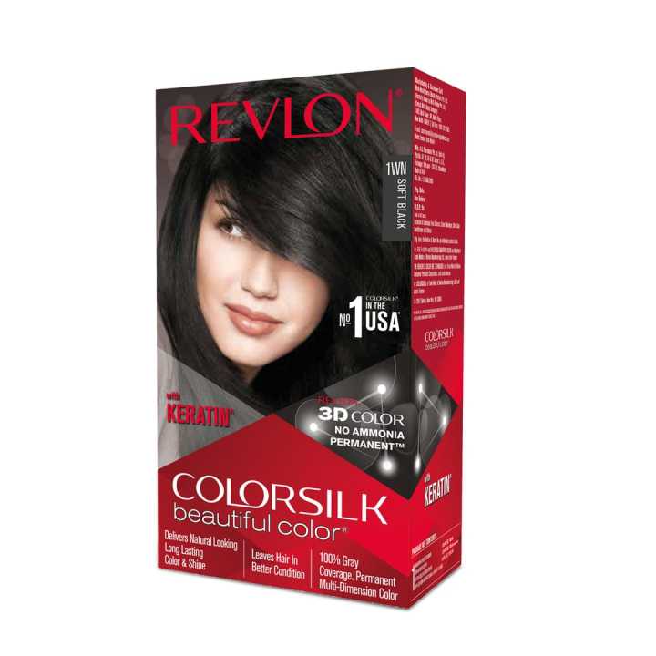 Colorsilk Hair Color SOFT BLACK 1WN (40ml+40ml+11.8ml)