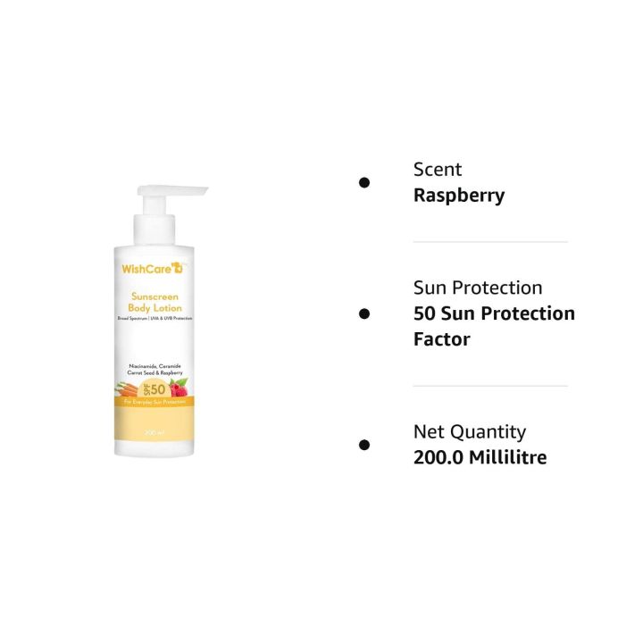 WishCare%20SPF50%20Sunscreen%20Body%20Lotion%20-%20Broad%20Spectrum%20-%20UVA%20&%20UVB%20Protection%20with%20No%20White%20Cast%20-%20With%20Carrot%20Seed%20&%20Raspberry%20-%20For%20Men%20&%20Women%20-%20200%20Ml%20-%20Image%204