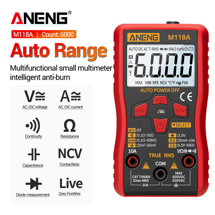 ANENG%20M118A%20Auto%20Ranging%20Digital%20Multimeter%20High-Accuracy%20TRMS%206000%20Counts%20Voltage%20Current%20Ohm%20Capacitance%20Diode%20Multi%20Tester%20-%20Image%205