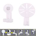 Surveillance Accessories For CCTV Cameras Monitor  Rotatable Stable No-Drilling Holder  Indoor Outdoor Wall Mount Bracket  Minimalist White Plastic Camera Support Base. 