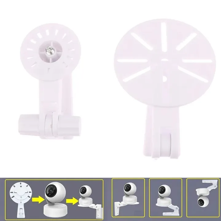Surveillance%20Accessories%20For%20CCTV%20Cameras%20Monitor%20%20Rotatable%20Stable%20No-Drilling%20Holder%20%20Indoor%20Outdoor%20Wall%20Mount%20Bracket%20%20Minimalist%20White%20Plastic%20Camera%20Support%20Base%20-%20Image%204