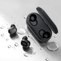 QCY T2C TWS BT5.0 Wireless Earphones with Dual Mircophone 3D Stereo Bluetooth Headphones For All Phones - Black.