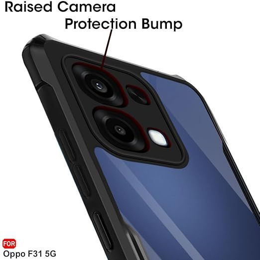 OPPO%20F31%205G%20Protective%20Black%20Border%20Crystal%20Clear%20Xundd%20Mobile%20Back%20Case%20Cover%20-%20Image%203