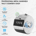 Metal Tasbih Tally Counter Manual Mechanical Clicker Tasbeeh with Finger Ring-Religious Items-Nr mart. 