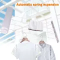 Wall Mounted Hanger Retractable Indoor Clothes Hanger Drying Rack Towel Rack Automatic Telescopic Clothesline. 