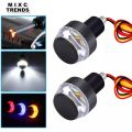 Handlebar LED Motorcycle Turn Signal Light,12V Motorcycle Handlebar End LED Turn Signal Light Motorbike Handle Bar Grip Side Direction Light Lamp Modified.
