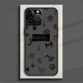 Marvel Avengers Logo Phone Case For iPhone 15 14 13 12 11 Pro Max mini XS Max XR X 8 Plus SE Frosted Translucent Cover. 