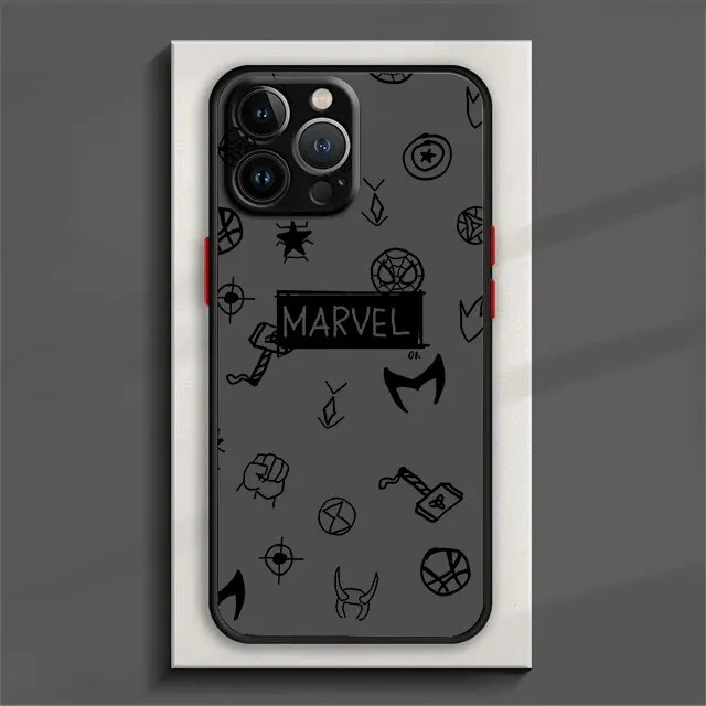 Marvel Avengers Logo Phone Case For iPhone 15 14 13 12 11 Pro Max mini XS Max XR X 8 Plus SE Frosted Translucent Cover | Daraz.com.bd Marvel Avengers Logo Phone Case For iPhone 15 14 13 12 11 Pro Max mini XS Max XR X 8 Plus SE Frosted Translucent Cover | Daraz.com.bd