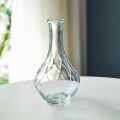 Creative Simple Vintage Embossed Vase Glass Creaft Embossed Printing Transparent Hydroponics Vase DIY Mini Glass Vase Flower Arrangement.