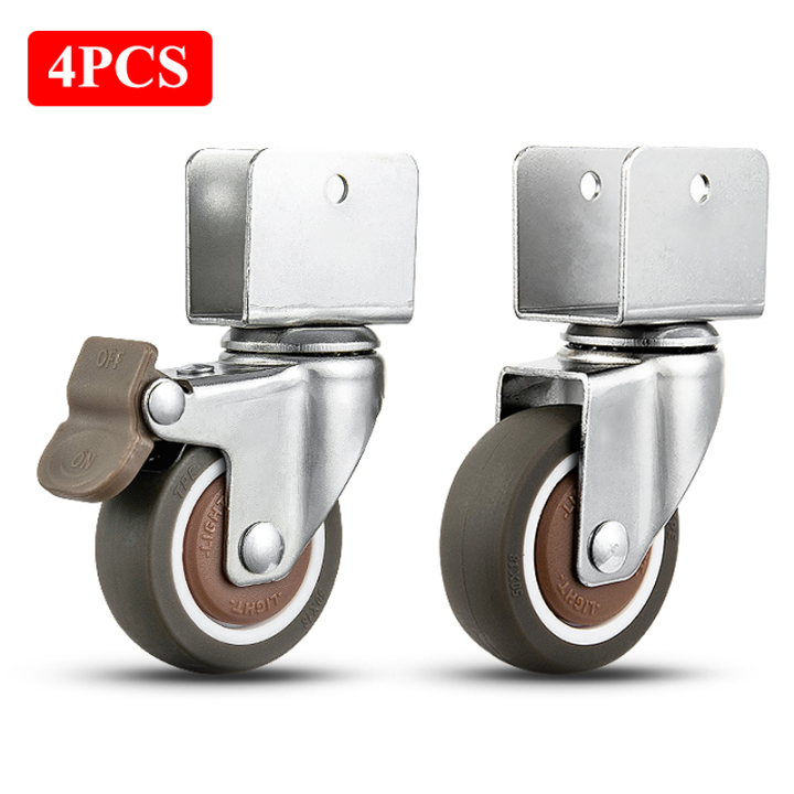 Rotary%20Caster%20Wheels%204pcs%20Locking%20Carrier%20Wheel%20Swivel%20360%C2%B0degree%20Furniture%20Children's%20Bed%20Moving%20Noiseless%20Castor%20With%20Brake%20-%20Image%202