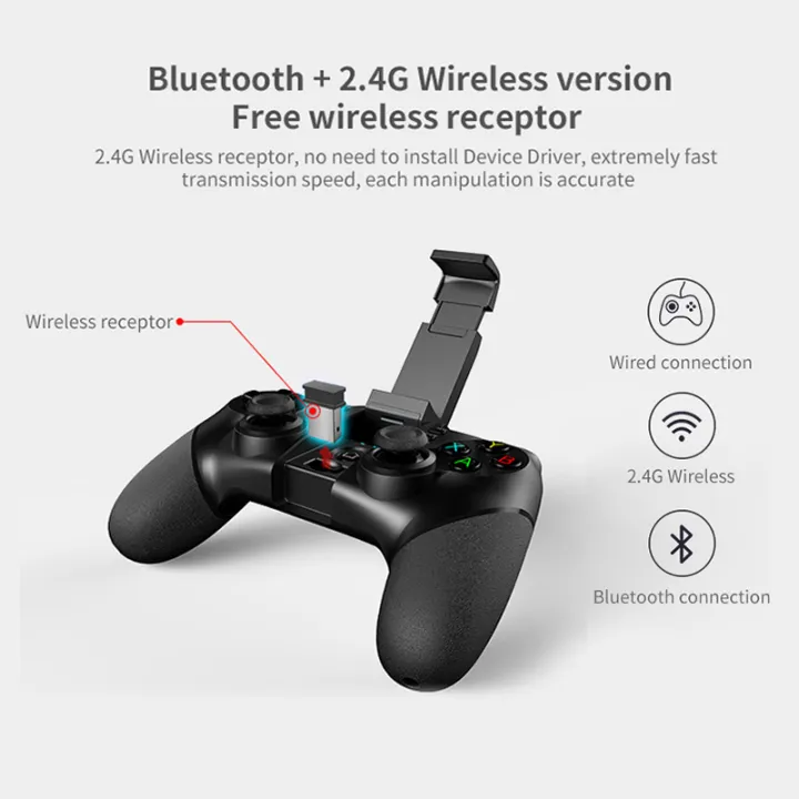 Ipega%20PG-9076%20Bluetooth%202.4G%20Wireless%20Gamepad%20Game%20Controller%20Mobile%20Trigger%20Gaming%20Joystick%20for%20PS4%20Android%20TV%20PC%20Switch%20-%20Image%202