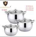 Kaisa Villa Stainless Steel Induction bottom 6pcs Cookware Set. 