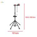 Bike Repair Stand with Tool Tray Foldable Home Bike Stand for Maintenance. 