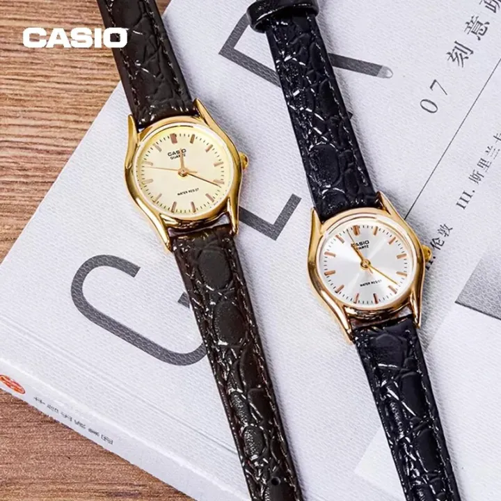 Casio%20LTP-1094Q%20Women's%20Watch%20Treasure%20Time%20Simple%20Belt%20Simple%20Cartoon%20Vintage%20Leather%20Brown%20Black%20Watch%20for%20Women%20Women's%20Watch%20-%20Image%202
