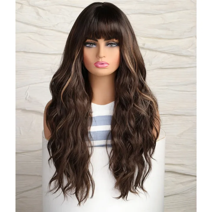 European%20and%20American%20Style%20Wig%20Black%20Brown%20with%20Bangs%20Big%20Wave%20Long%20Curly%20Hair%20Chemical%20Fiber%20Curls%20Highlighting%20Wig,%20Easy%20to%20Use%20-%20Image%203