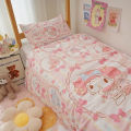 Kawaii Duvet Cover Sanrio Anime Cartoon MY Melody Cinnamoroll Kuromi Comforter Cover Bedding Set Children Girl Women Bed Decor. 