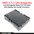 18650 3.7V 3 Tank Storage Box Case Rechargeable Battery PC6 PCB Holder 3S Three Cell Casing With 18650 Batteries Non-Parallel Connections. 
