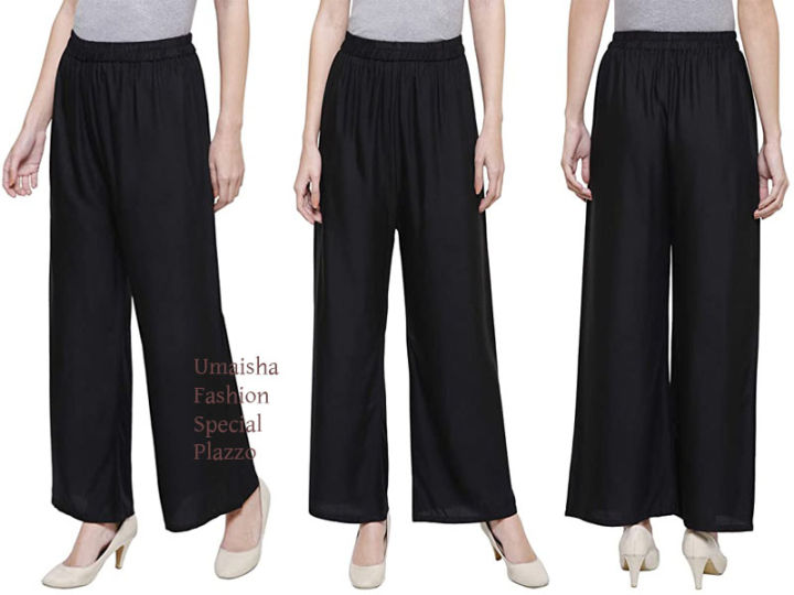 China%20linen%20solid%20color%20plazzo%20pant%20for%20woman%20-%20Image%202