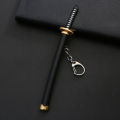 Anime One Piece Keychain Keyrings Cartoon Roronoa Zoro Action Figures Sword Kitetsu Model Accessories Toy Children Kids Gifts. 