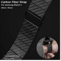 22mm Carbon Fiber Metal Watch Band Wrist Strap For Gear S3/ DT78/ DT98/ DT95/ DT92/ L15/ L13/ L16/ Amazfit Pace/ Zeblaze GTR-2/ Colmi i30/ Mibro X1/ M29 Smartwatch. 